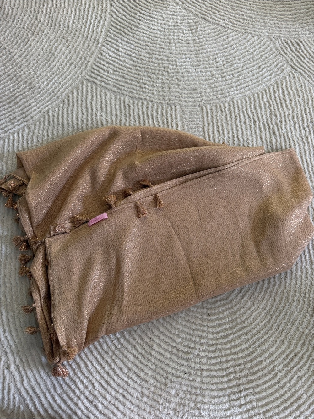 Lilly Pulitzer Metallic Bronze Tassel wrap